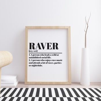 'Definition: Raver' Print, 2 of 4