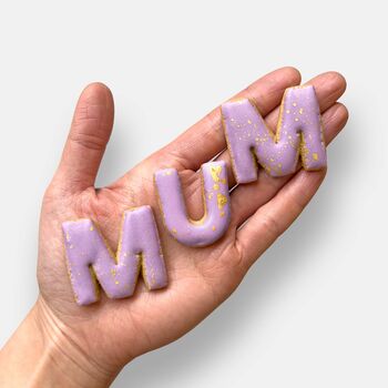 Best Mum Ever Message Iced Biscuits Mother's Day Letterbox Gift, 2 of 11