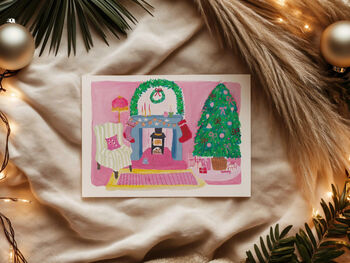 Cosy Home Christmas Card, 2 of 2