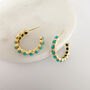 Turquoise Bubble Hoop, thumbnail 6 of 8