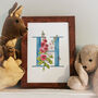 H Is For Hollyhocks Botanicall Initial, Personalised, thumbnail 1 of 6
