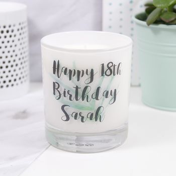 Personalised Birthday Luxury Scented Candle, 5 of 7