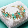 Turquoise Halo Headpiece, thumbnail 3 of 6