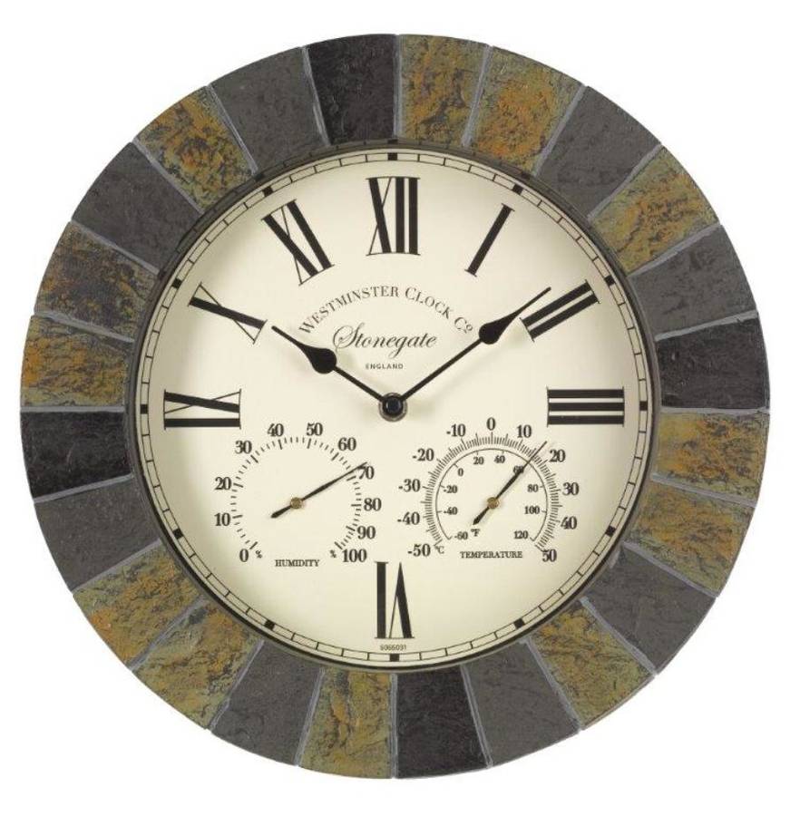 Thermometer And Humidity Gauge Wall Clock By Garden Selections