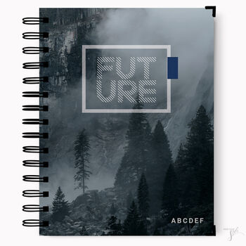 Future Hardcover Notebook Journal – Navy Blue, 3 of 4