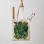 Botanical Plant Canvas Tote Bag, thumbnail 2 of 4
