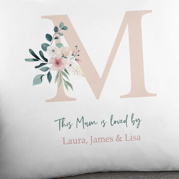 Floral Personalised Mum Cushion, 2 of 2