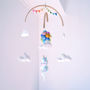 Unicorn Nursery Mobile Flying With Rainbow Balloons, thumbnail 5 of 9