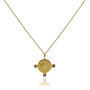 Gold Vermeil Sofia Coin Necklace, thumbnail 3 of 5