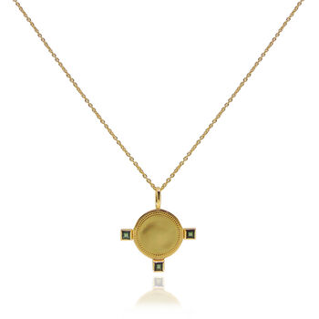 Gold Vermeil Sofia Coin Necklace, 3 of 5