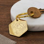 Personalised Street Map Hexagon Keyring, thumbnail 3 of 12