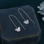 Mother Of Pearl Butterfly Ear Threaders, thumbnail 2 of 10