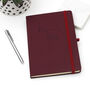 Personalised Vegan Leather Notebook, thumbnail 3 of 9