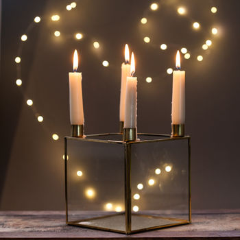 Soft Brass Candle Holder, 2 of 2