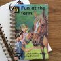 'Fun At The Farm' Upcycled Notebook, thumbnail 1 of 5