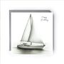Happy Birthday Sailing Boat Nautical Card, thumbnail 2 of 5