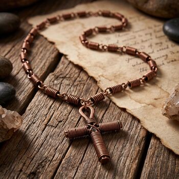 Copper Ankh Pendant Necklace, 4 of 4
