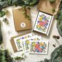 Whimsical Flower Garden A6 Folded Note Cards And Envelopes, thumbnail 4 of 5