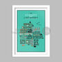 13 Valleys Lake District Poster Print, thumbnail 2 of 4
