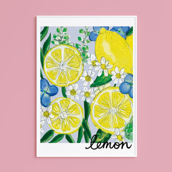 Lemon Kitchen Print, 4 of 10
