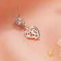 30th Birthday Necklace, Sterling Silver – Rose Gold Heart Jewelry, thumbnail 1 of 5