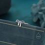 Sterling Silver Tiny Ribbon Bow Ring, thumbnail 5 of 12