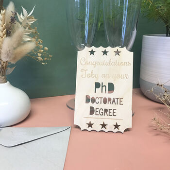 Personalised Ph D Degree Card, 5 of 9
