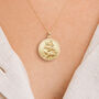 Personalised Yellow Gold Plated St Christopher Necklace, thumbnail 2 of 11