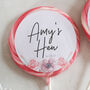 Personalised Floral Giant Hen Party Lollipops, thumbnail 2 of 4