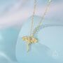 Sterling Silver Tiny Dragon Pendant Necklace, thumbnail 3 of 11