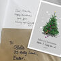 Cute Cat Playing With Christmas Tree Hand Drawn Card, thumbnail 3 of 5