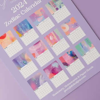 2024 Zodiac Wall Calendar, 7 of 7