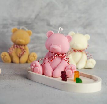 Cute Teddy Bear Soy Wax Candle, 4 of 7