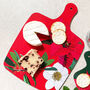 Heatproof Chopping Board Large Christmas Poinsettia, thumbnail 1 of 10