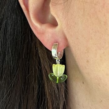 Tulip Hoop Earrings, 2 of 3