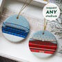 Any Football Stadium Illustrated Christmas Decoration, thumbnail 1 of 6