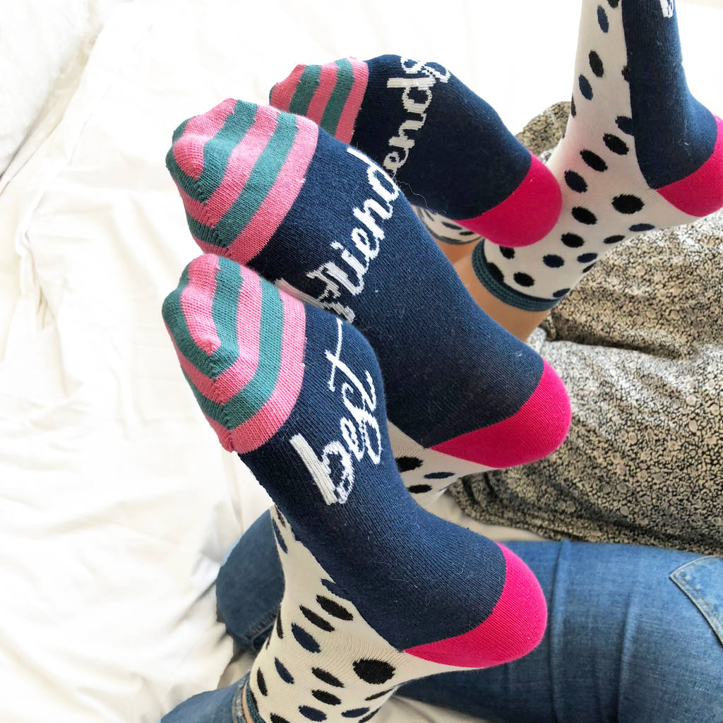 Best Friends Patterned Socks By Solesmith