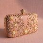 Pink Rectangular Floral Clutch Bag, thumbnail 10 of 11