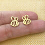 Bee Stud Earrings, thumbnail 1 of 6