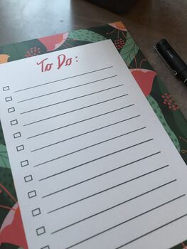Floral To Do List Notepad, 3 of 5