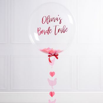 balloon hen party personalised bubble confetti tribe filled bride notonthehighstreet gettingpersonal