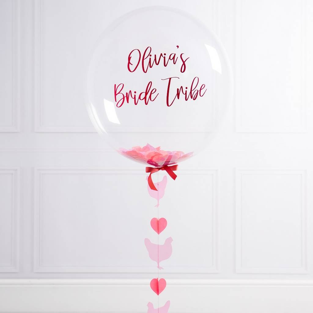 Personalised Hen Party Bubble Balloon By Bubblegum Balloons