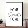 'Home Sweet Home' Housewarming Gift, Print, thumbnail 1 of 3