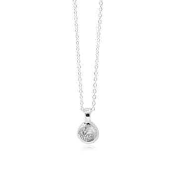 Fingerprint Necklace In Sterling Silver, 4 of 9