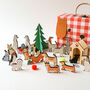 Wooden Dog Advent Calendar In Suitcase, thumbnail 1 of 4
