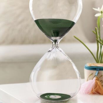 Pols Potten Sandglass Timer With Green Sand, 2 of 3
