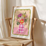 Flowers In Vase Art Print Peach, thumbnail 3 of 5