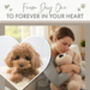 Embroidered 'Paw Prints on Our Hearts' Comfort Teddy Dog, thumbnail 4 of 10
