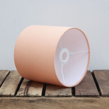 Linen Peach Lampshade, 6 of 9