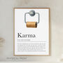Karma Bathroom Wall Prints, thumbnail 1 of 5